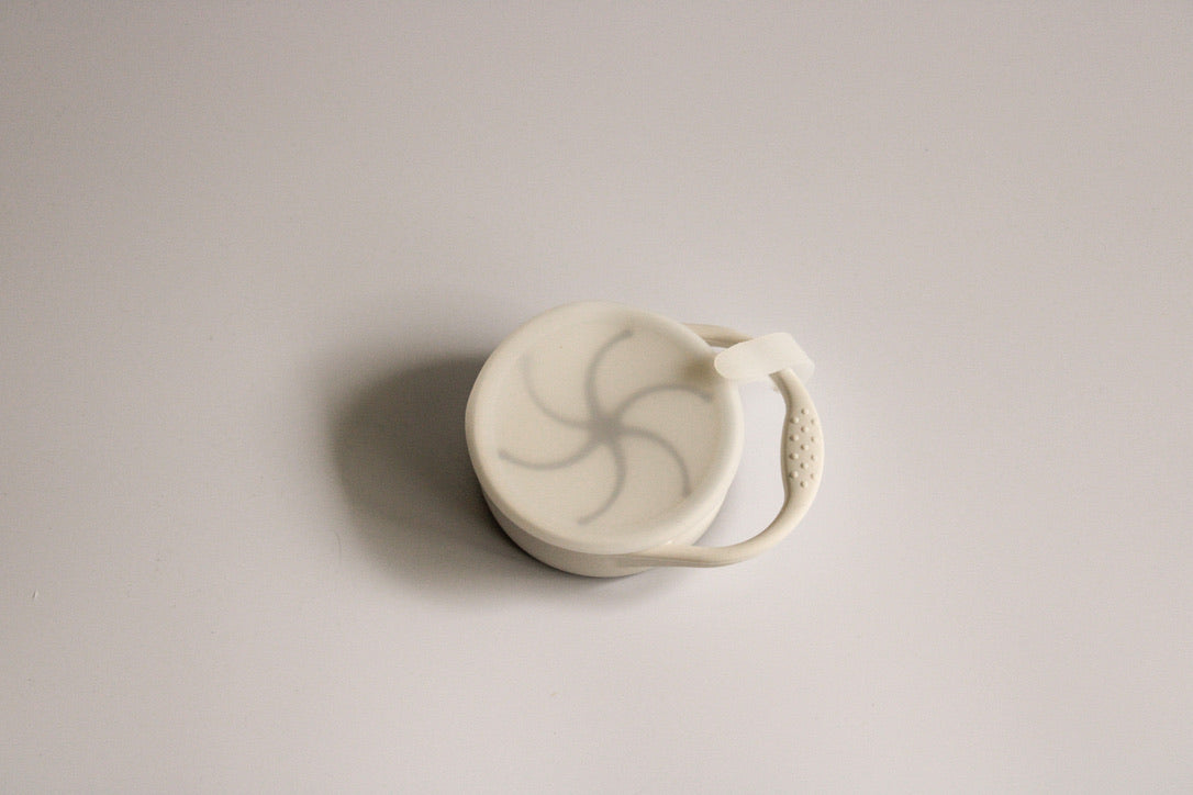 Snack Cup with Lid Attachment, Powder Ivory