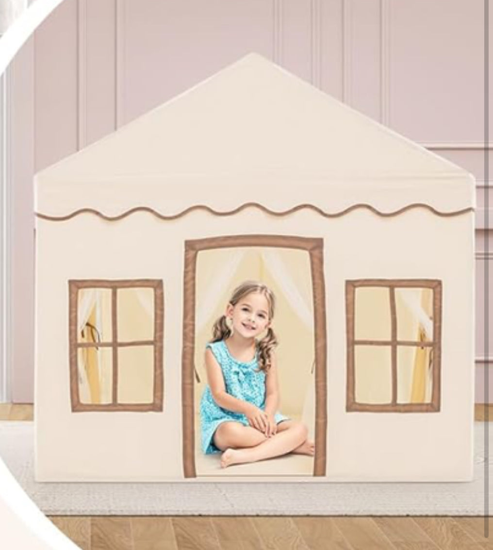 Canvas Playhouse with Magical Twinkle Lights