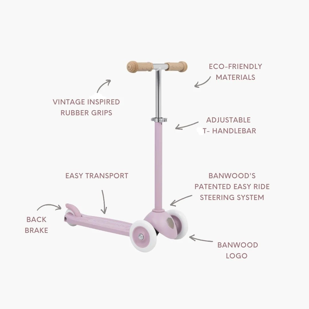 Eco Scooter with Pin & Ride basket - Lavander