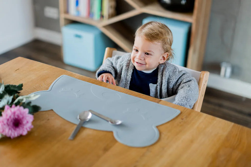 Placemat Bear Dark Grey