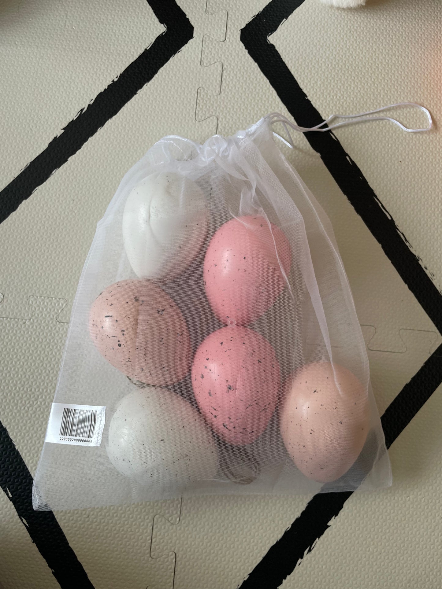Jumbo Eggs – set of 6 in a carry bag - Rosa