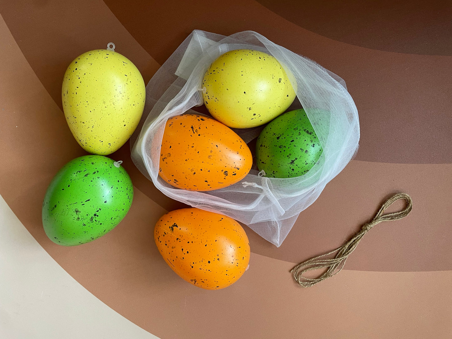 Jumbo Eggs – set of 6 in a carry bag - Green