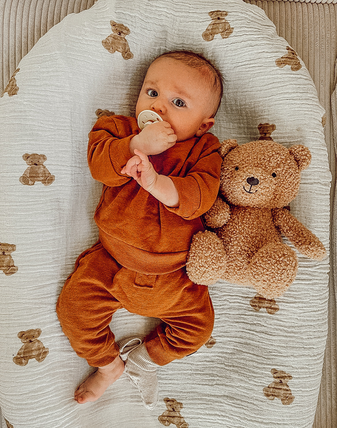 Swaddle Muslin 115x115cm - Teddy Bear - 2 Pack