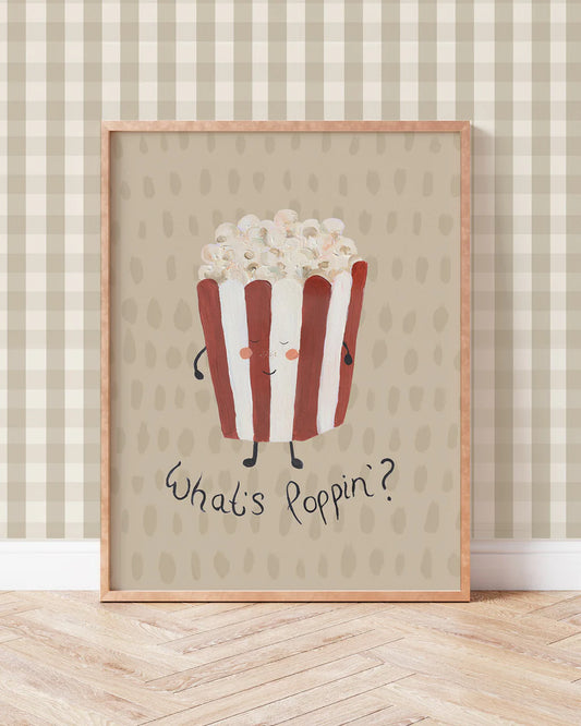 Whats Poppin' - Popcorn Art Print
