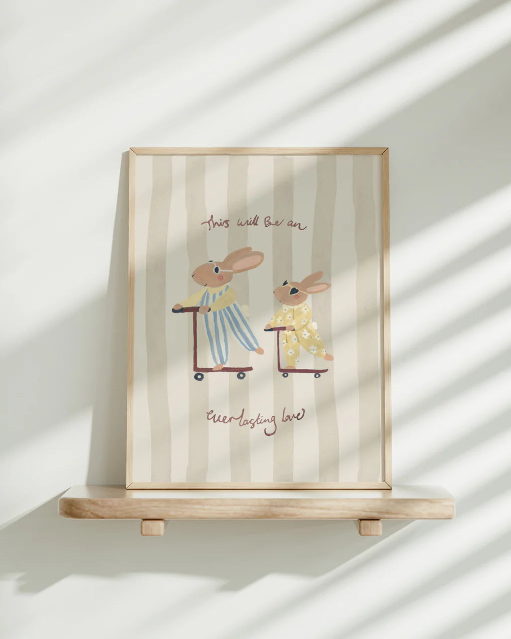 Everlasting Love - Big Brother Rabbit Art Print