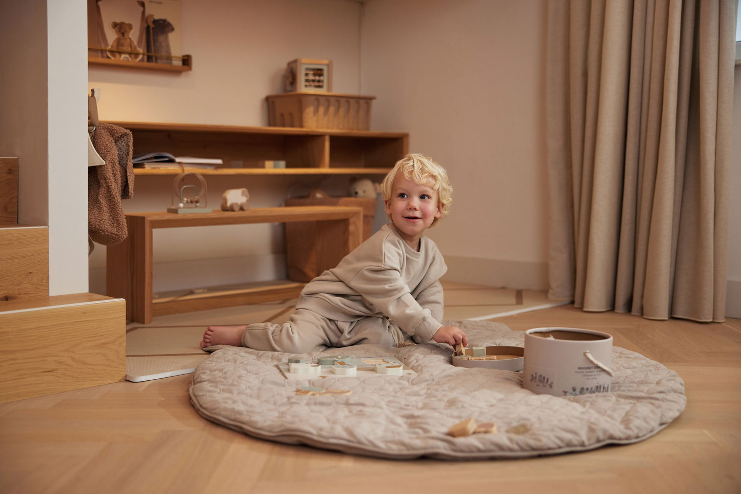 Playmat Teddy Bear Ø 110cm Nougat