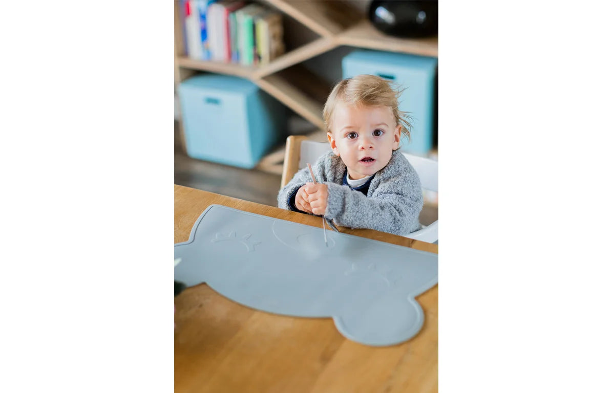 Placemat Bear Dark Grey