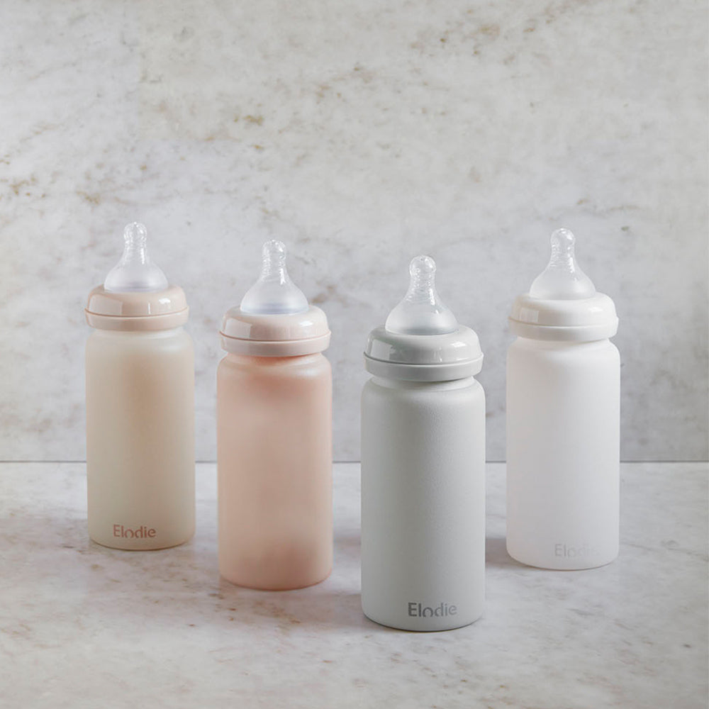 Silicone teat 0m+ for ELODIE Glass Baby bottle, pack of 2