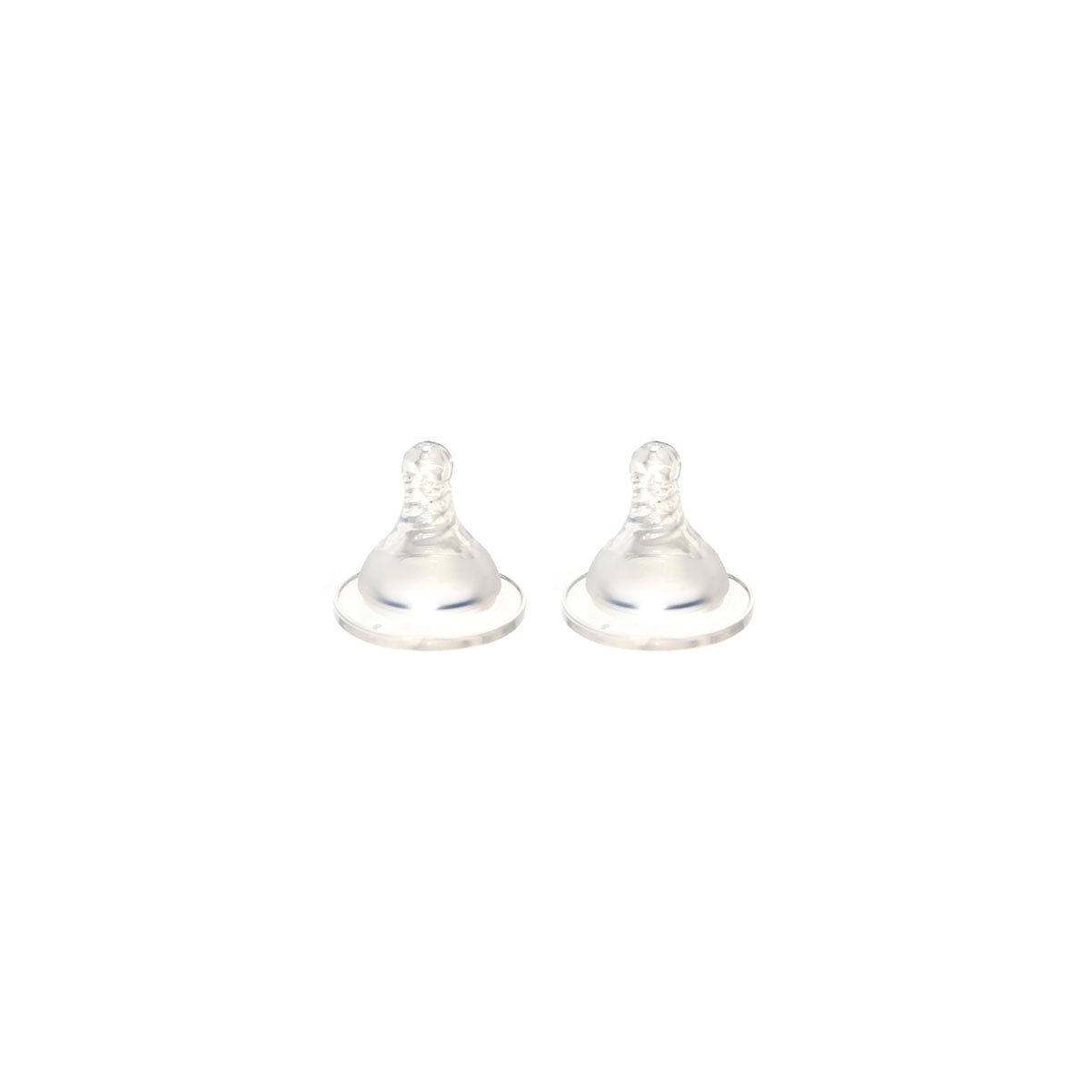 Silicone teat 0m+ for ELODIE Glass Baby bottle, pack of 2