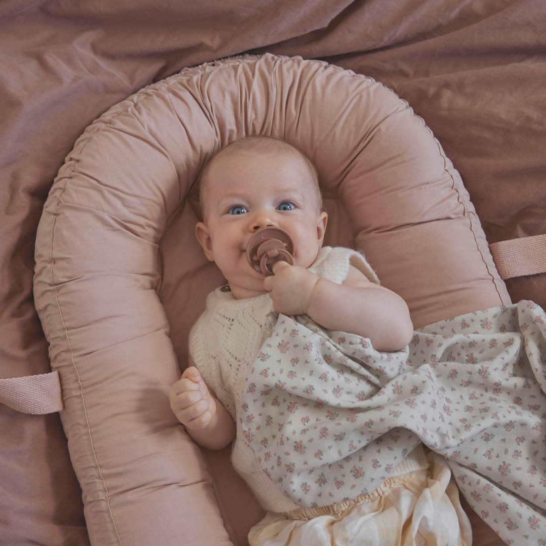 Natural Rubber Pacifier, Pack of 2, 3+ months - Pure Khaki
