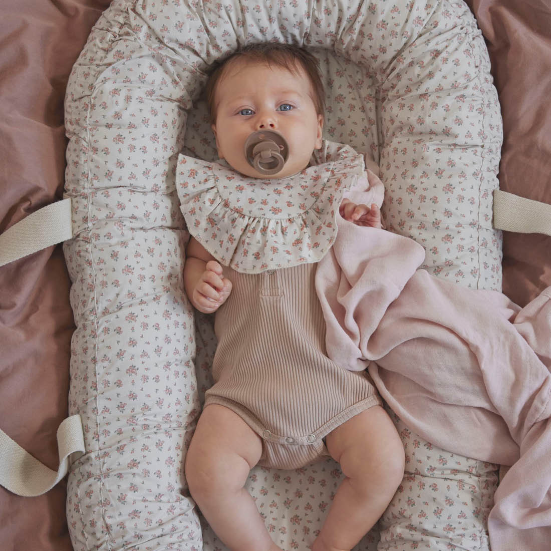 Natural Rubber Pacifier, Pack of 2, 3+ months - Pure Khaki