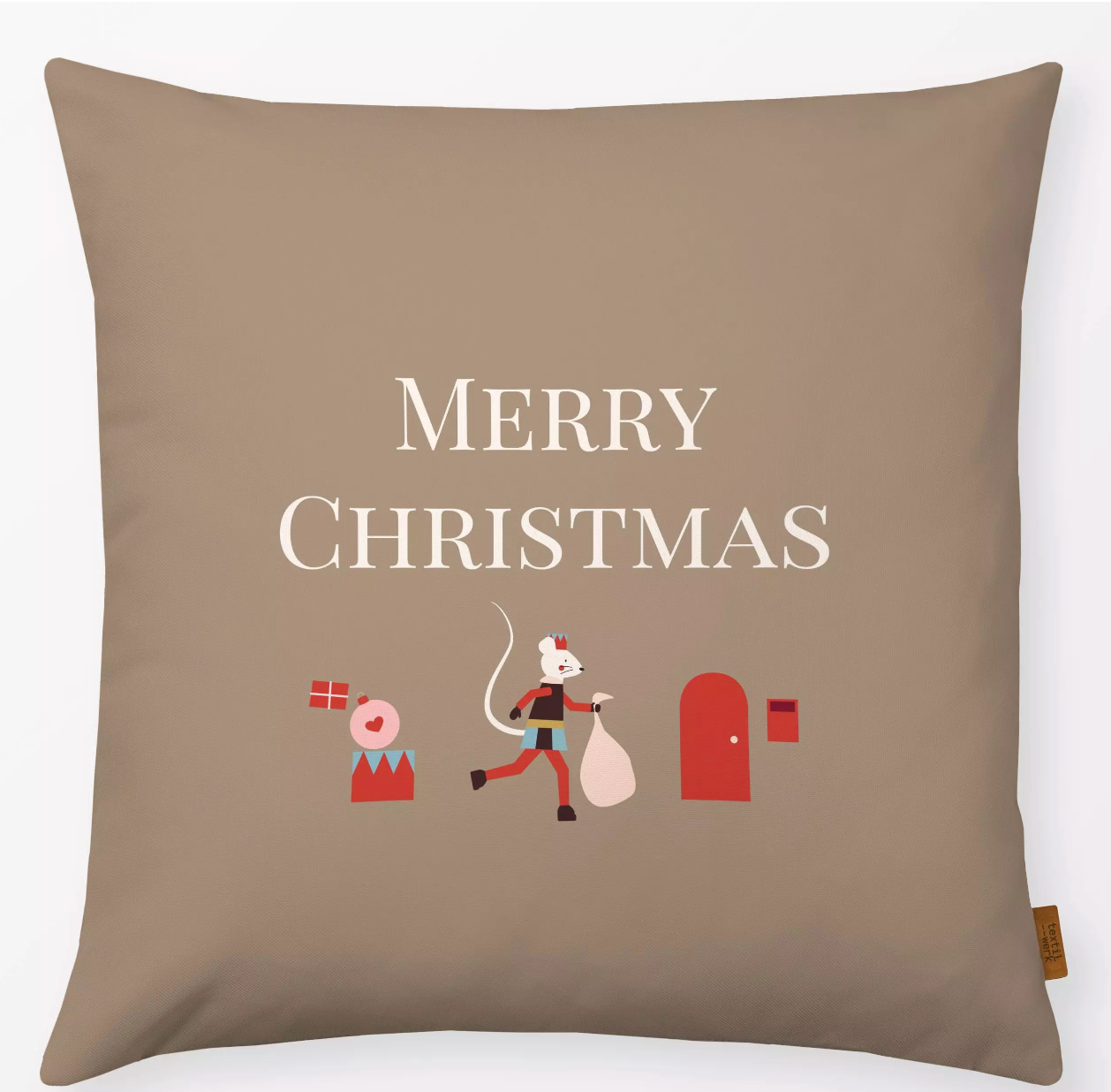 Decorative cushion, Magical Mouse Christmas Post
