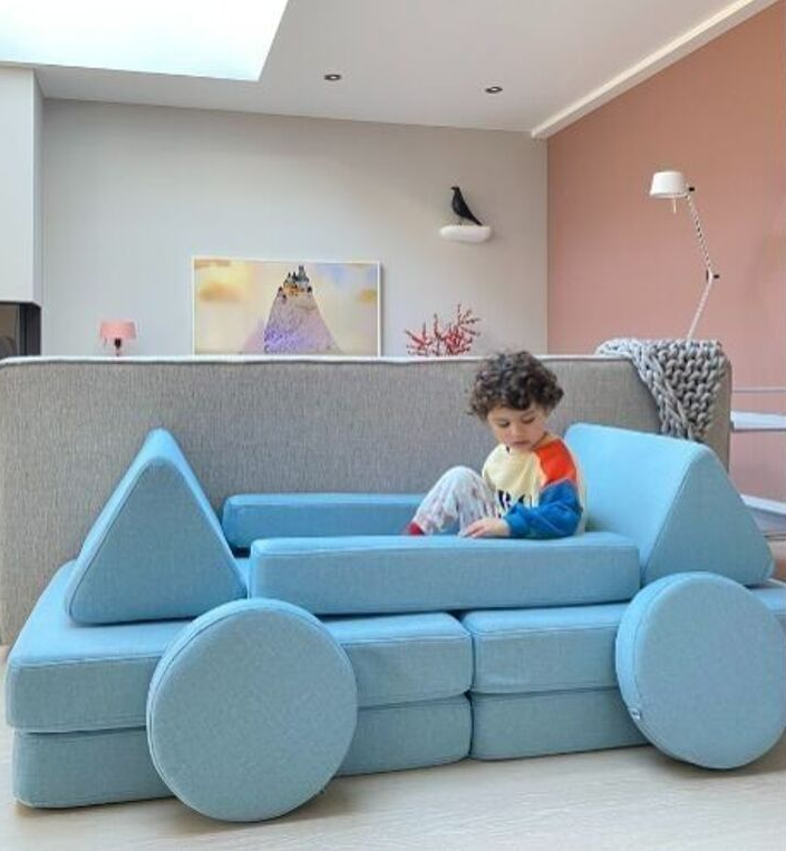 SHAPPY PLAY SOFA ORIGINAL MINI or MAXY - soft blue