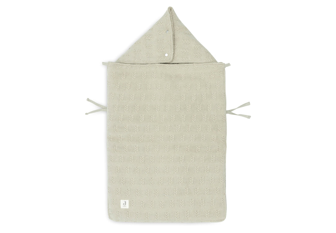 Footmuff for Car Seat Stroller Grain Knit - Olive Green
