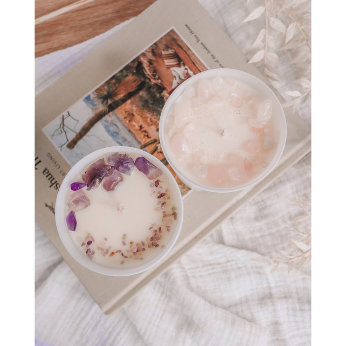 Calm Your Mind Amethyst - Soy Wax Candle