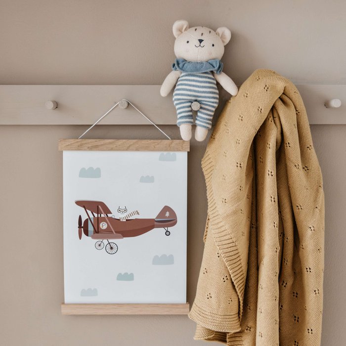 Llama Aviator Poster - Cotton Sky