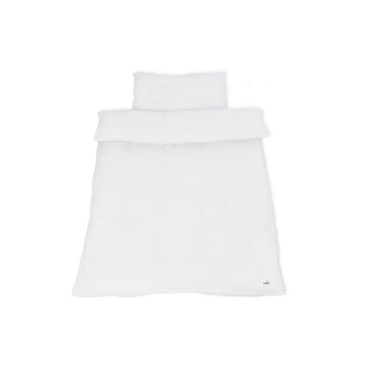 Muslin duvet cover set, White