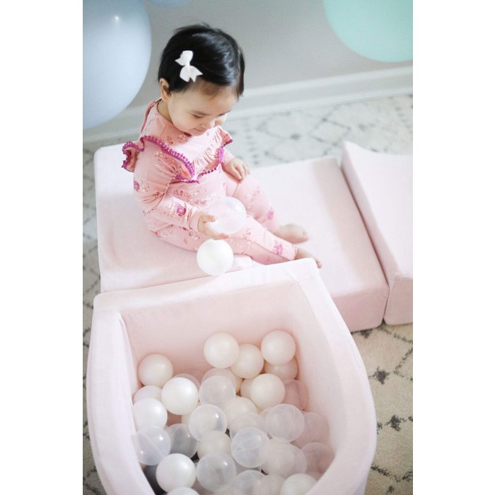 Foam Playset with ball pit including 100 Balls: Light Pink