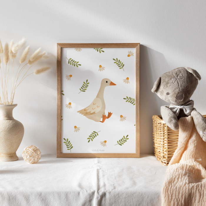 Poster - goose / duck child picture