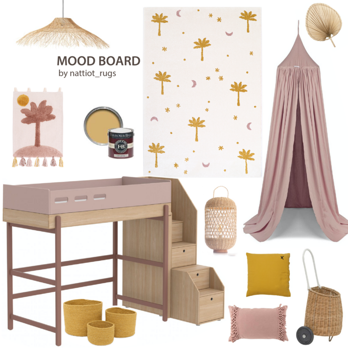 LITTLE PALM SIENNA children's rug