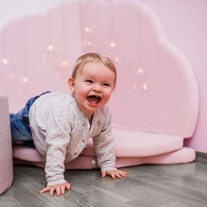 Cloud shape play mat - Light pink
