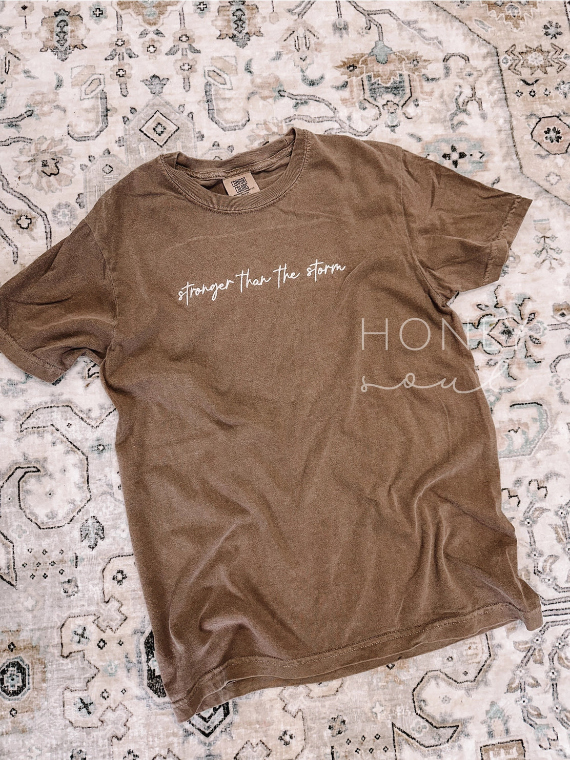 Embroidered Stronger Than the Storm Tee