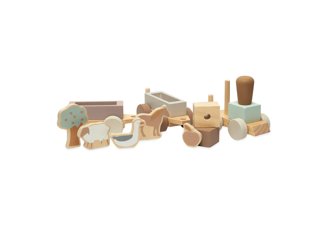Wooden Toy Train Farm