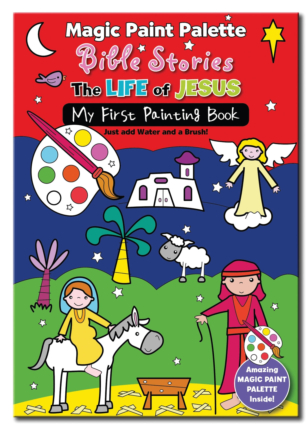 Nativity Story - Bible Magic Paint Palette Book