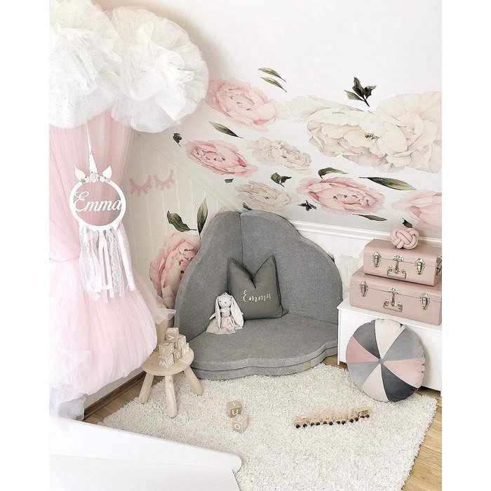 Cloud shape play mat - Light gray