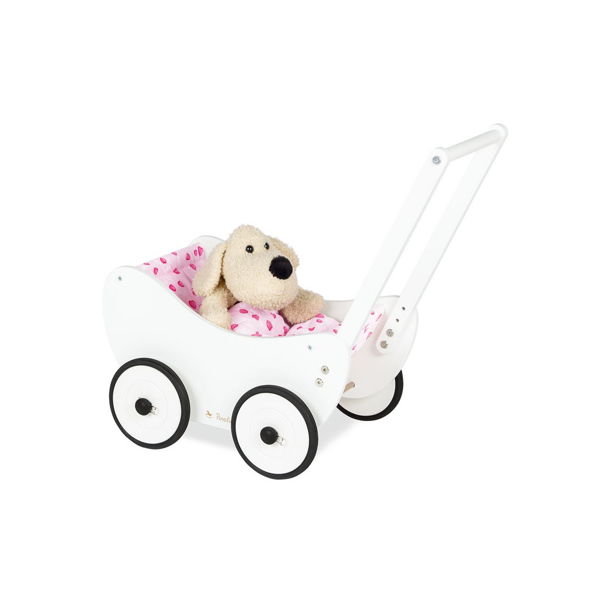 Doll’s pram 'Trixi', white, 2 parts