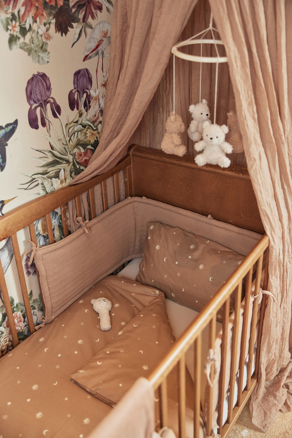 Duvet Cover Set Cot Stargaze - Biscuit