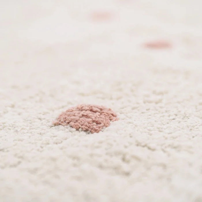 NÜMI Polka Dot children's rug, available in 3 colors