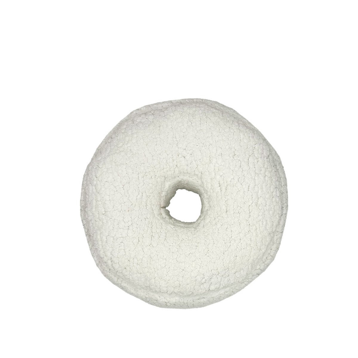 Letter Teddy cushion, white