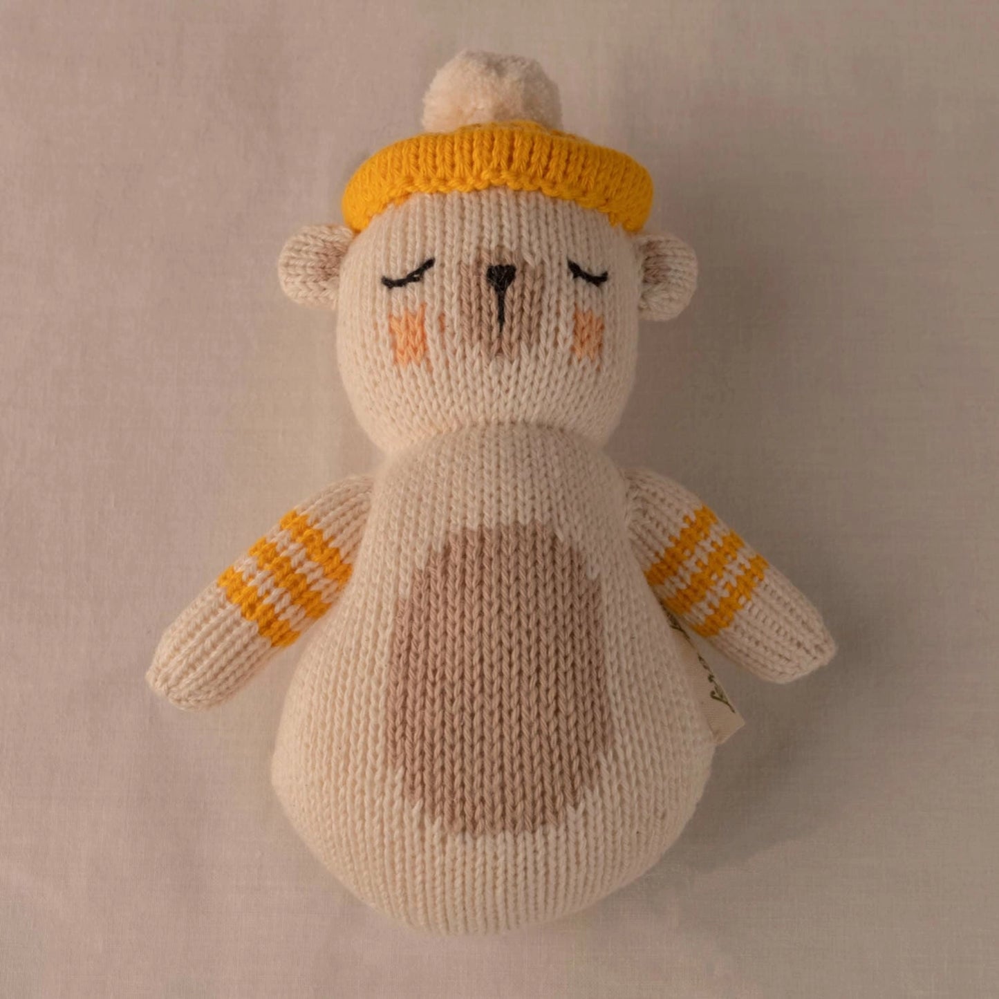 Rattle Comforter Handmade, Polar Bear
