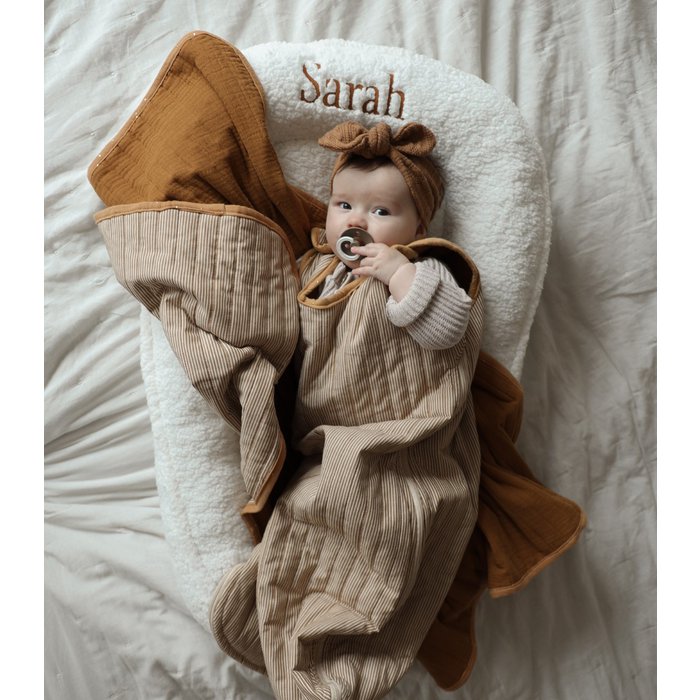 Babynest Teddy – white / personalized