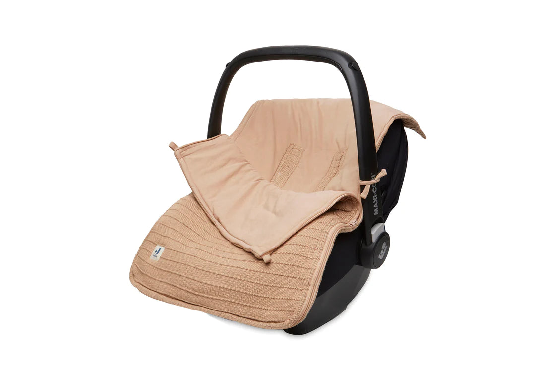 Footmuff for Car Seat Stroller Pure Knit - Biscuit