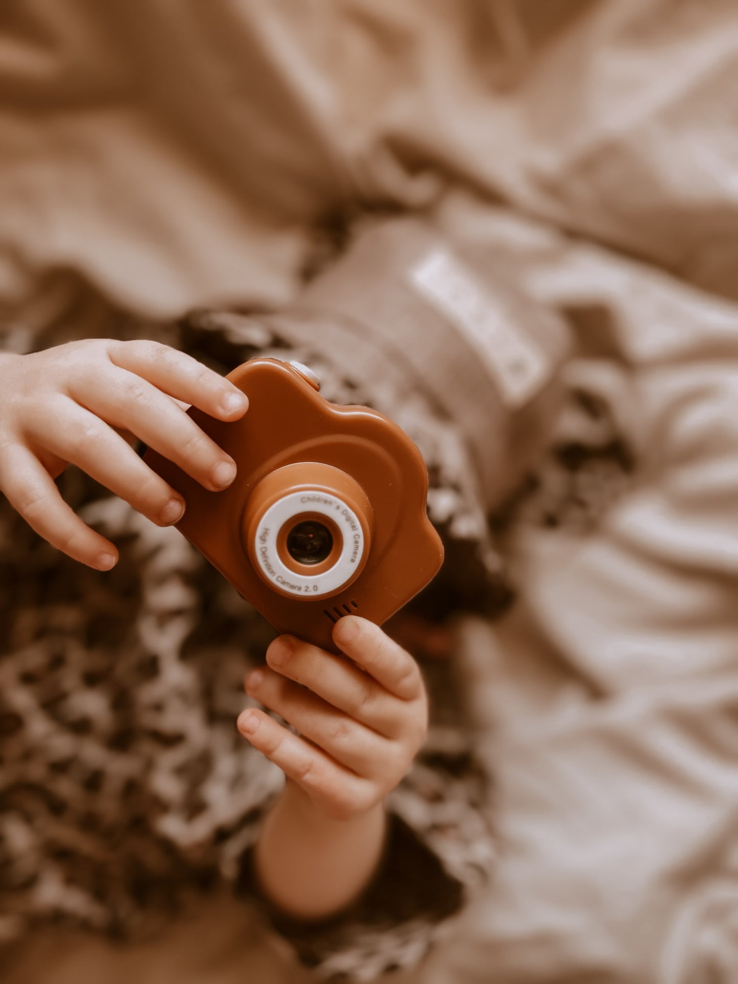 Cam Cam My First (Dual) Digital Camera - FLOWER BUDS - RUSTED