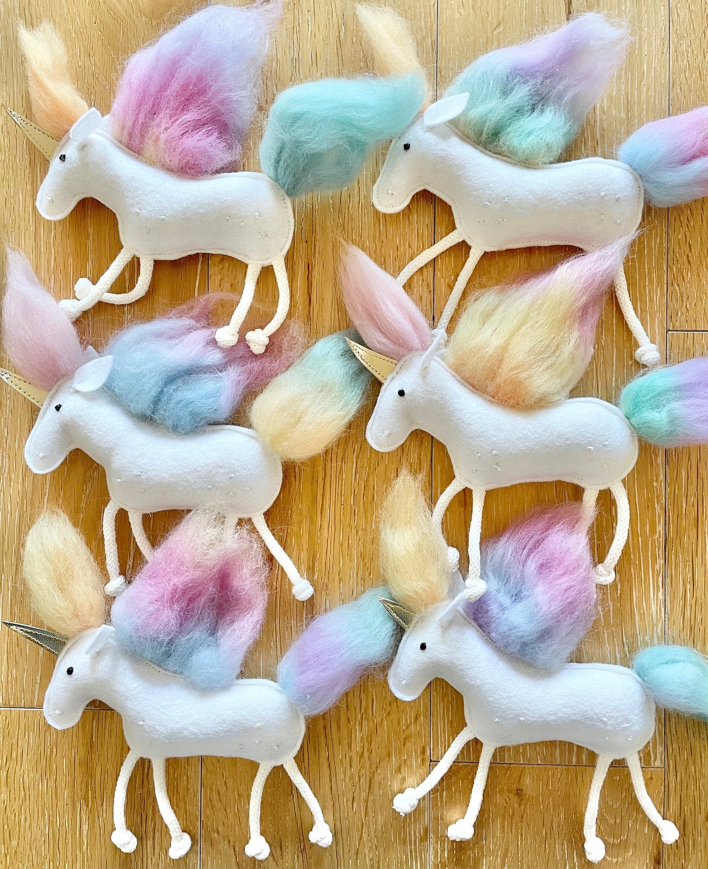 5 Puppet rainbow set Fairy Dragon Princess Unicorn Mermaid for MIMIKI puppet theatre