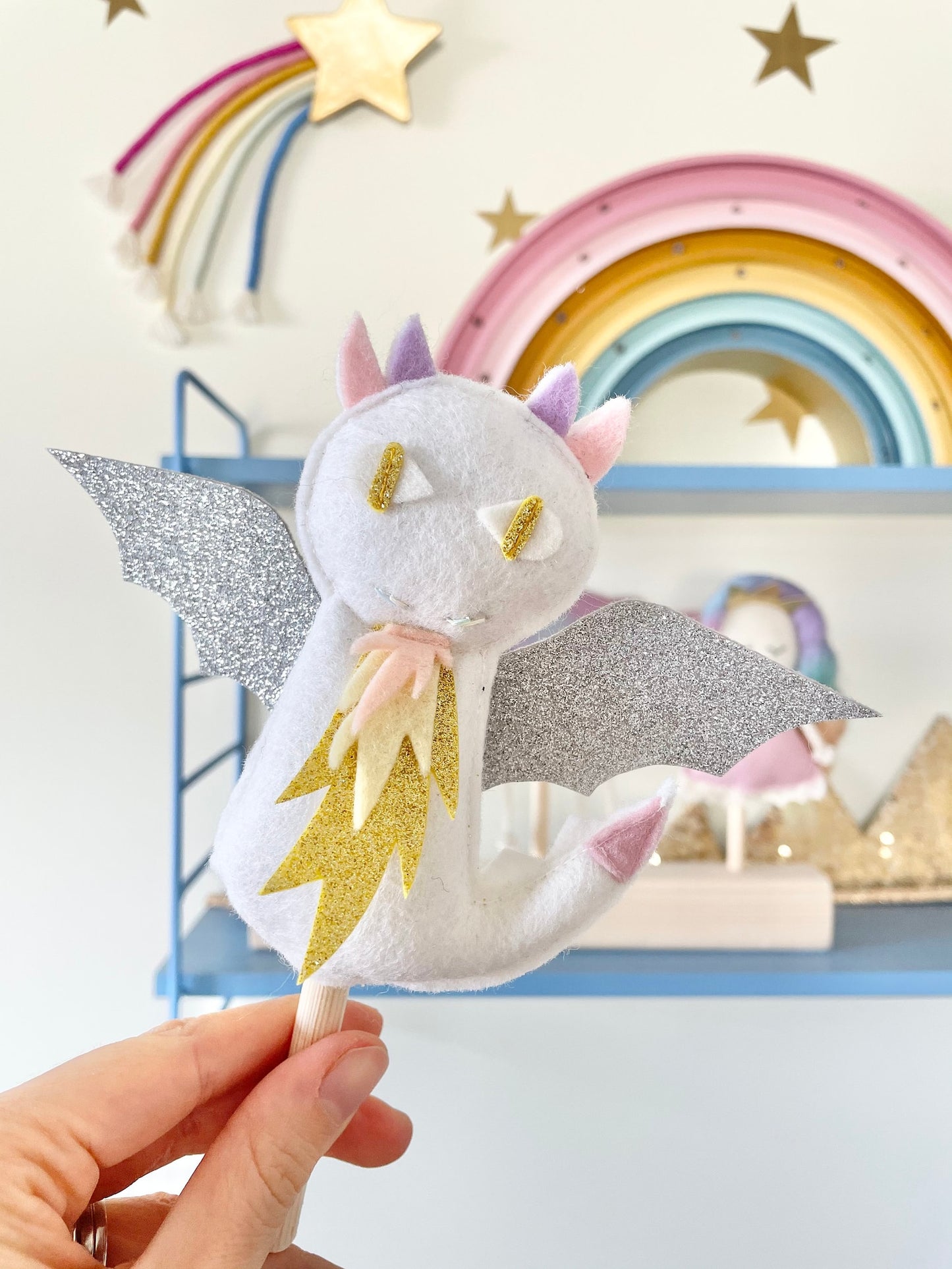 5 Puppet rainbow set Fairy Dragon Princess Unicorn Mermaid for MIMIKI puppet theatre