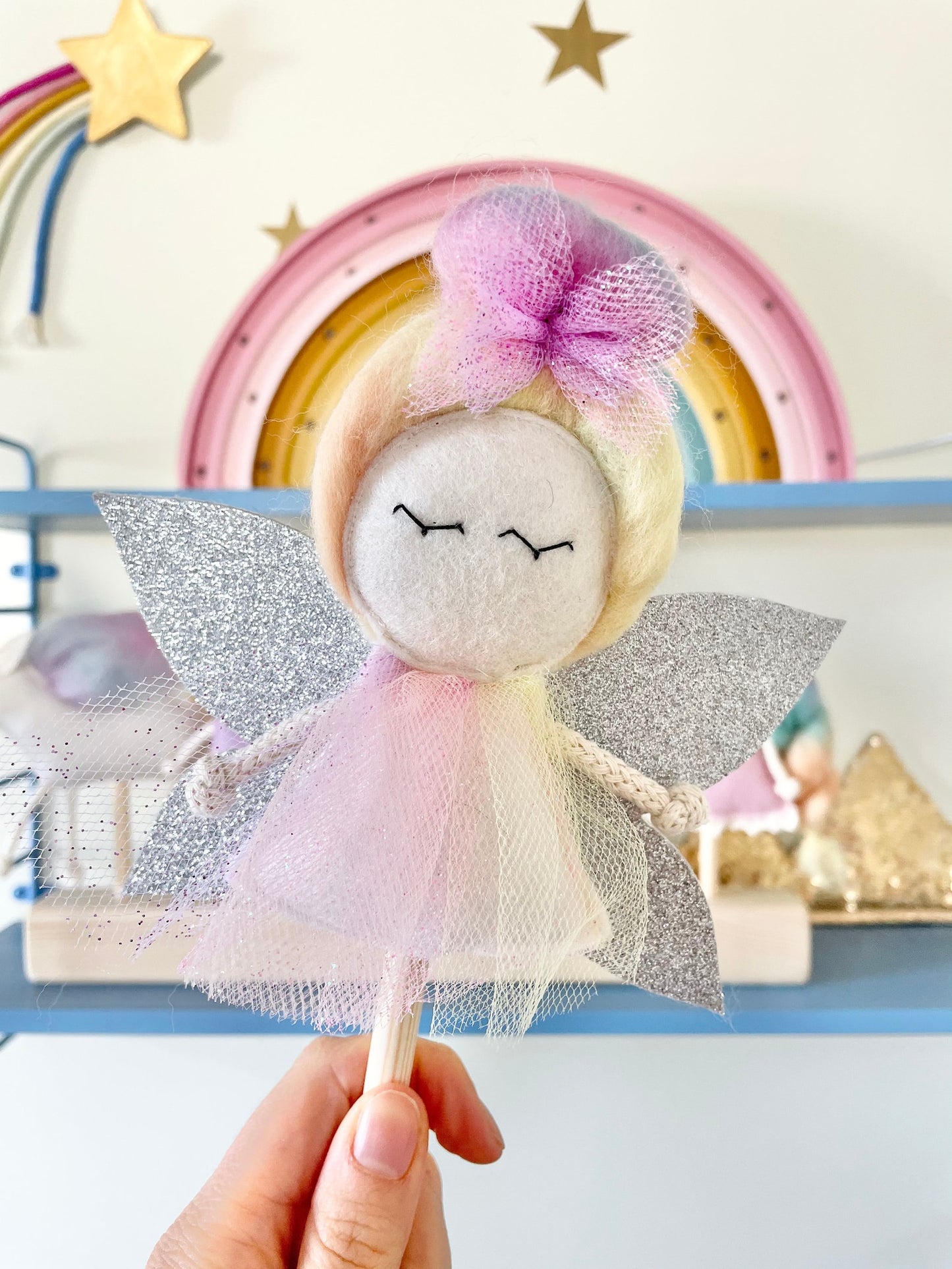 5 Puppet rainbow set Fairy Dragon Princess Unicorn Mermaid for MIMIKI puppet theatre