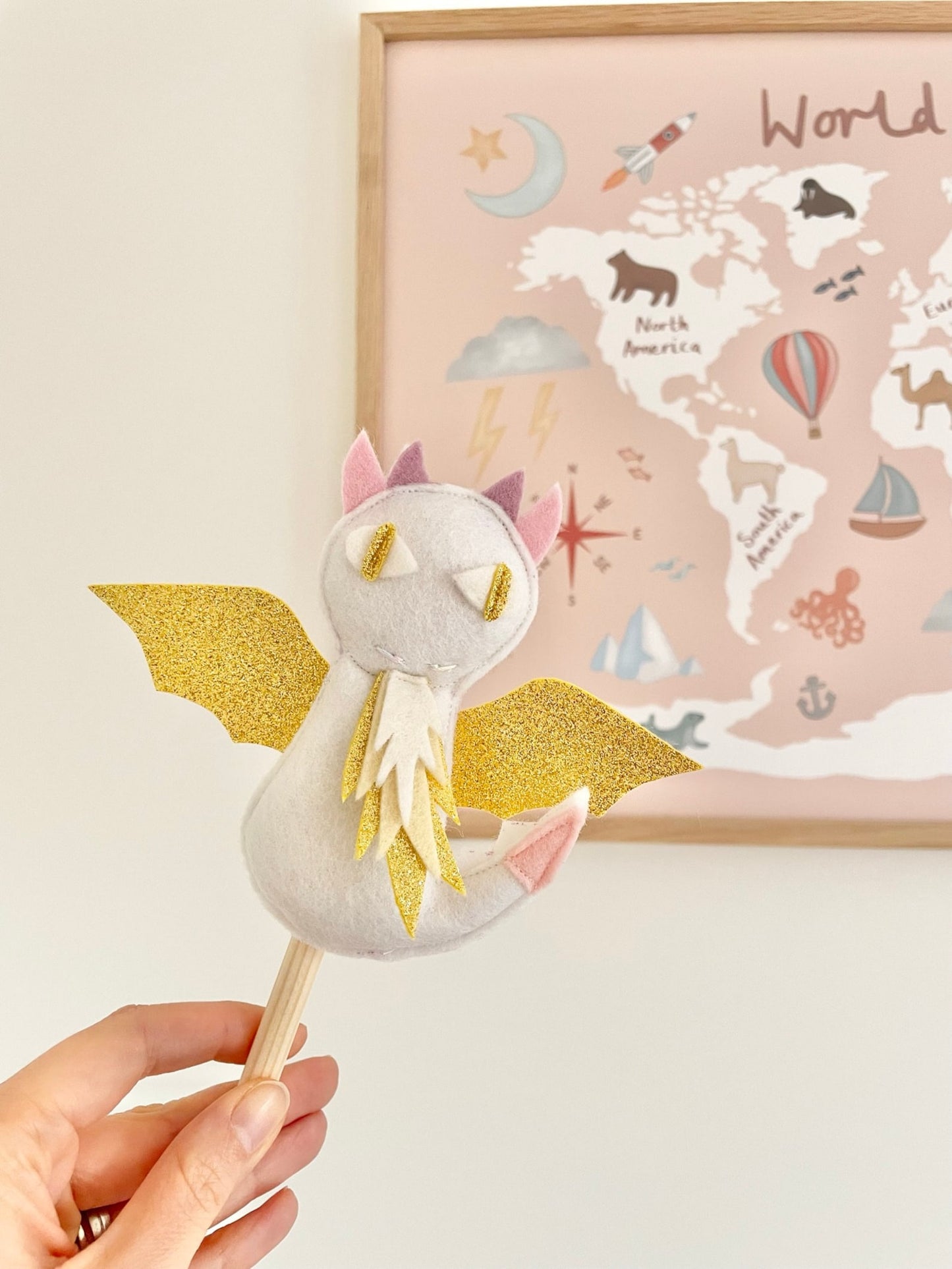 5 Puppet rainbow set Fairy Dragon Princess Unicorn Mermaid for MIMIKI puppet theatre