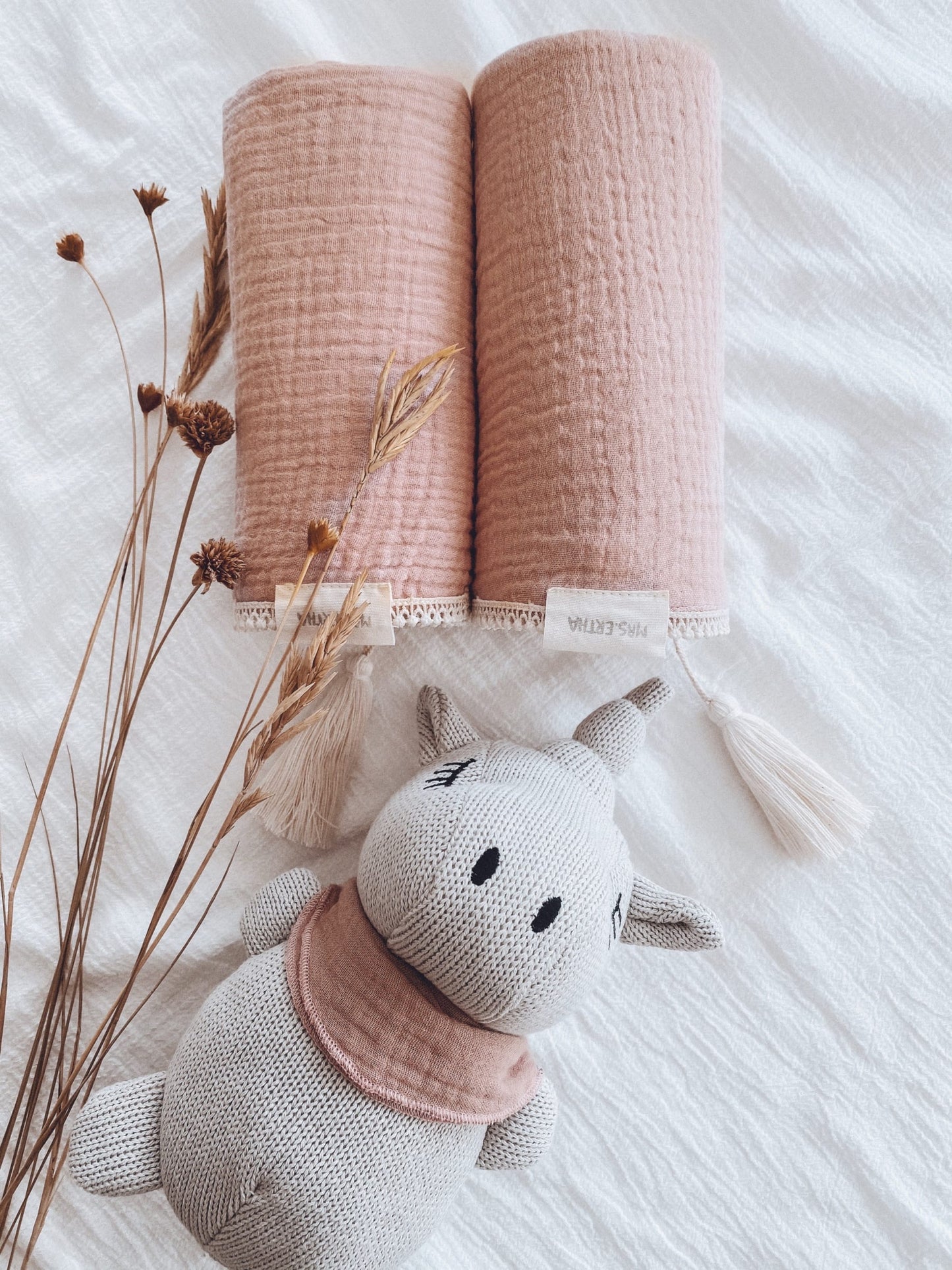 Unicorn Toy and Muslin Blanket Set - Harbor