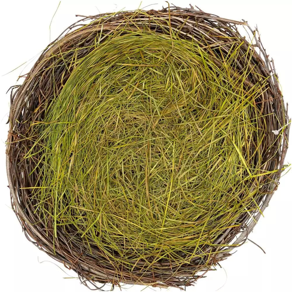 Natural Easter nest with grass - large
