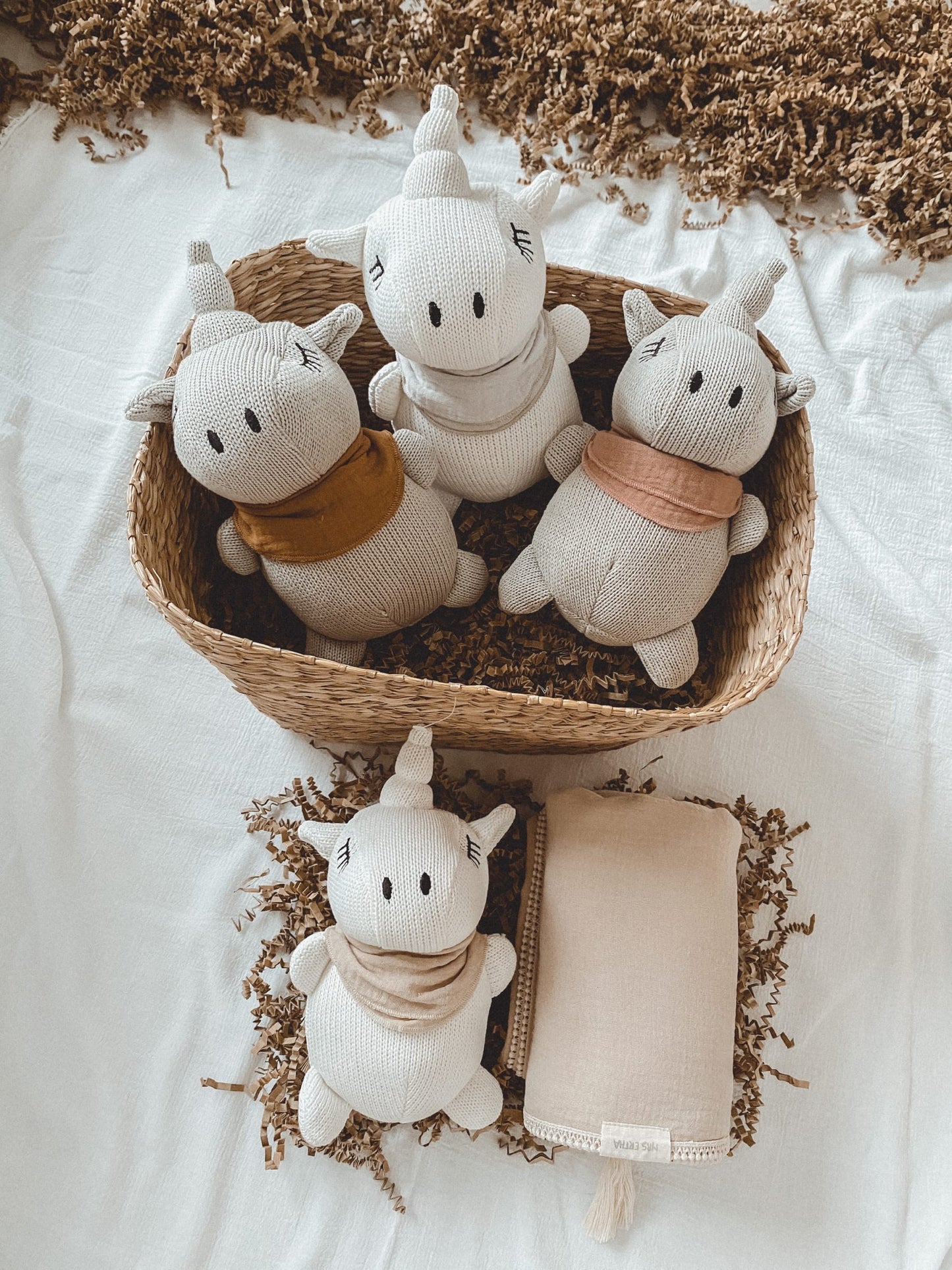 Unicorn Toy and Muslin Blanket Set - Harbor