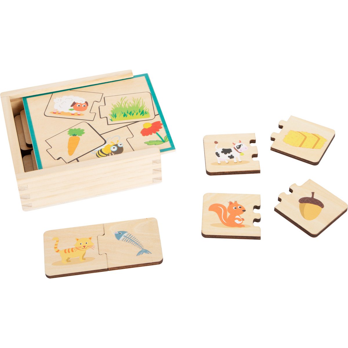 Feeding Animals Wooden Puzzle