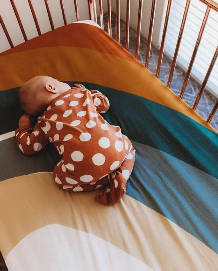 Desert Rainbow Cotton Bassinet Fitted Sheet