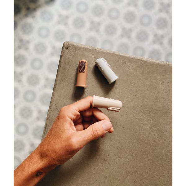 Finger Toothbrush, Beige