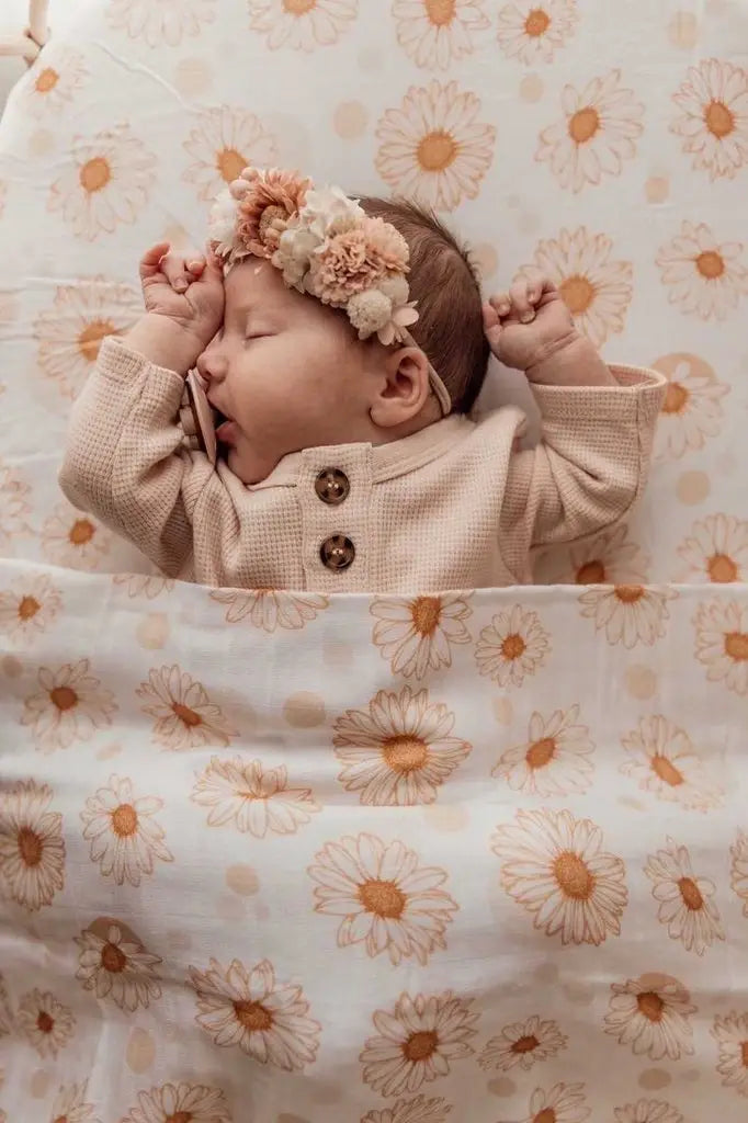 Daisy Cotton Cot Fitted Sheet
