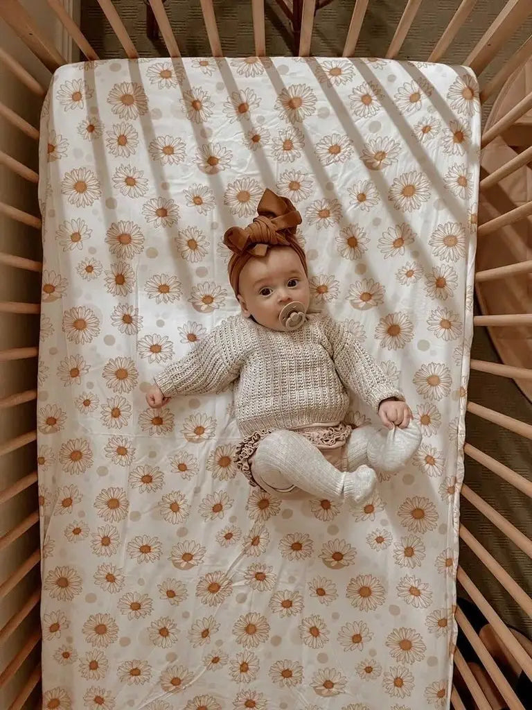 Daisy Cotton Cot Fitted Sheet