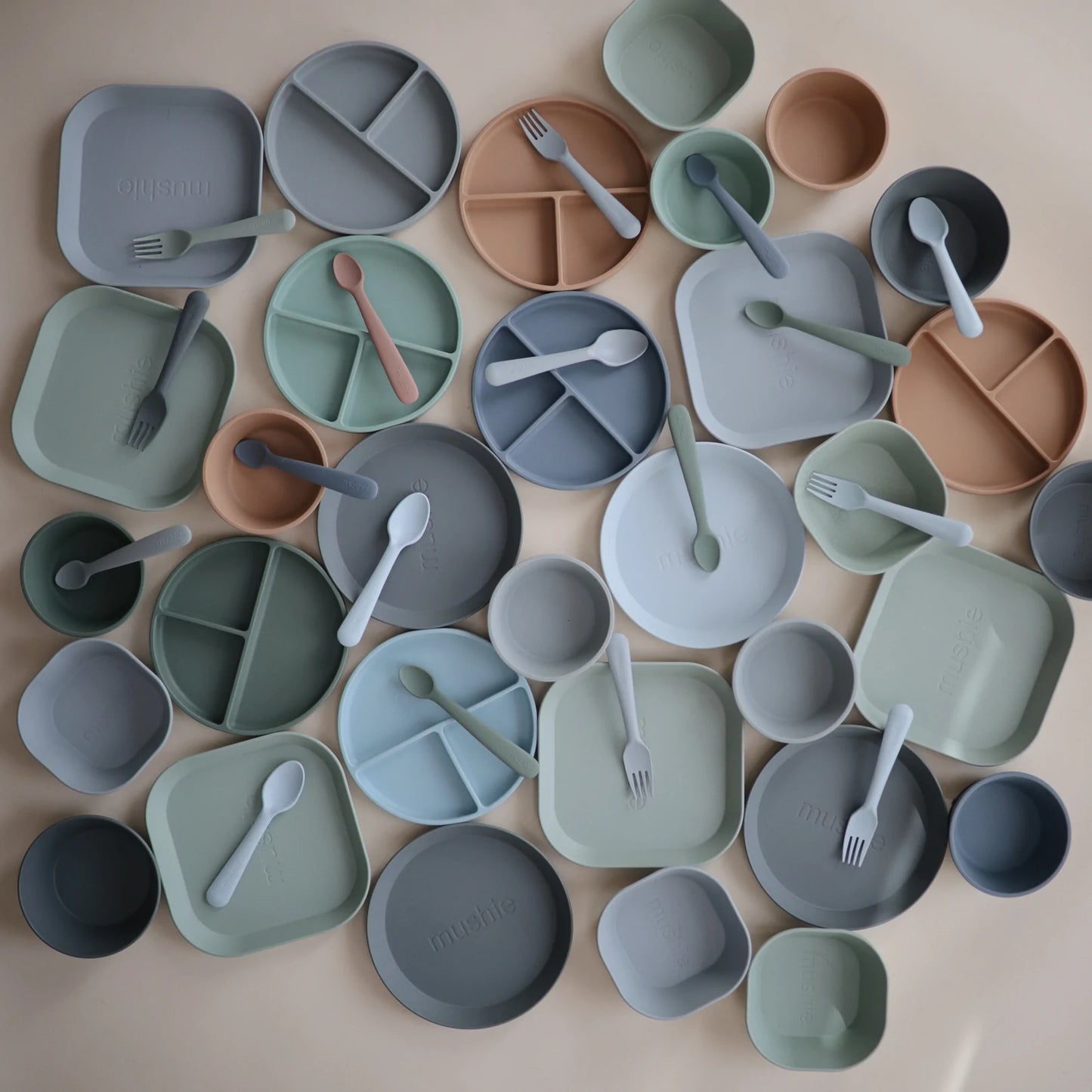 Square Dinner Bowl Set of 2 - Ivory